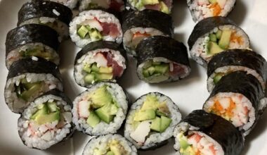 We are on such a sushi kick lately. Homemade under $10
