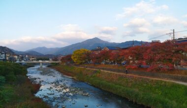 Takano River and Mt. Hiei