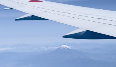 First picture of Mt. Fuji before landing