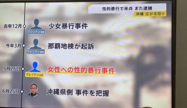 Okinawan Rape incident involving US airman