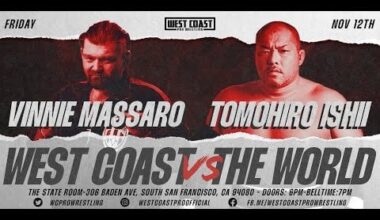 Tomohiro Ishii vs Vinnie Massaro: West Coast Pro Wrestling vs The World, November 12, 2021
