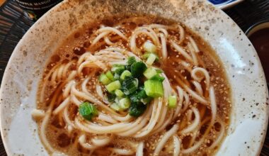Sesame Miso Udon 🍜 and Tonkotsu