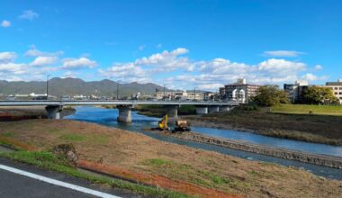 What’s with the construction along the Katsura river?