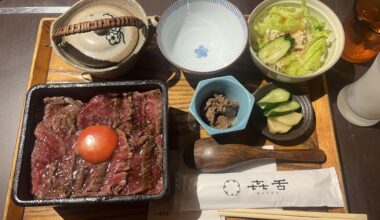 Wagyu beef lunch set