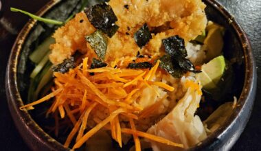 Ebi tempura bowl