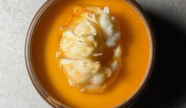 [I made] Slipper Lobster Chawanmushi with Lobster Butter