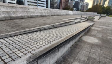 Found some waxed ledges while walking. I skated big step but is there an Osaka Street Skate Scene???
