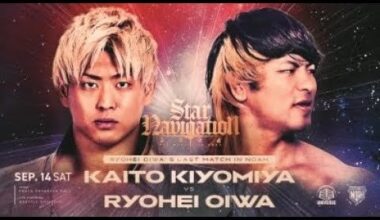 Kaito Kiyomiya vs Ryohei Oiwa: Pro Wrestling NOAH - Star Navigation, September 14, 2024 (Oiwa's last match on excursion before returning to NJPW)