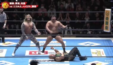 Murashima gets hyped feat. Jado doing his impression of Angus Young, probably.