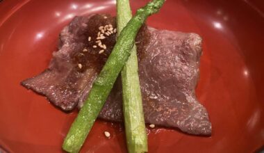 Sendai beef at Kuma River at Akasaka was delicious