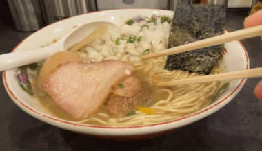 Glorious niboshi ramen at Nishieifuku no Niboshibako
