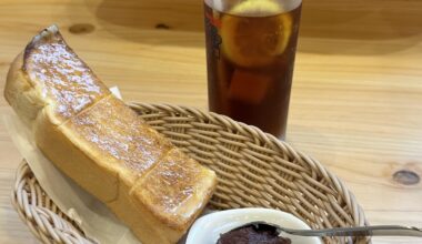 Ogura Toast from Komeda's Coffee at Nagoya