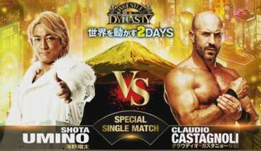 Shota Umino vs. Claudio Castagnoli officially announced for Wrestle Dynasty!