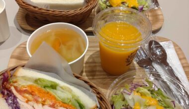 Tried Japanese Sandwiches at Ginza Mitsukoshi - it uses produce from Zen-Noh