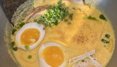 Cheese ramen for a sunny day