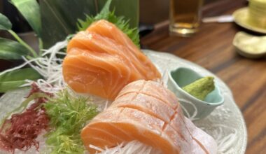 probably the best Salmon Sashimi I've had in our city 🙏