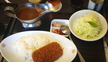 Pork tonkatsu curry set -from Tonkatsu Maisen Aoyama