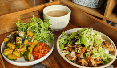 Mackerel-Don with miso and sides