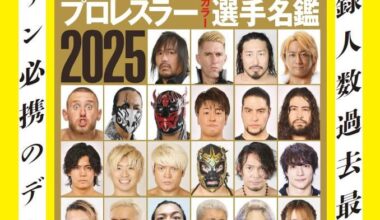 Weekly Pro Wrestling release the cover of the 2025's Player Dictionary