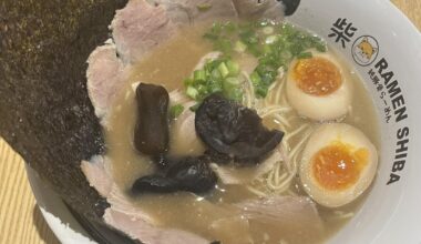 My first Tonkotsu Ramen