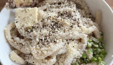 Shin Udon inspired carbonara udon