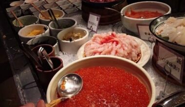Breakfast buffet at a hotel in Hokkaido