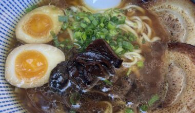 Warm shoyu ramen for a cold evening