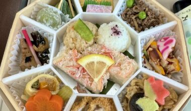 My bento box 🍱 while traveling on the the Shinkansen.