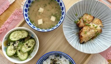 Japanese inspired breakfast ft miso marinated sablefish from Costco 😍