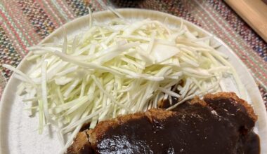 Missing Yabaton a ton today. Decided to make miso katsu.