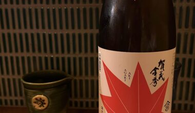 Enjoyed seasonal Japanese fall sake