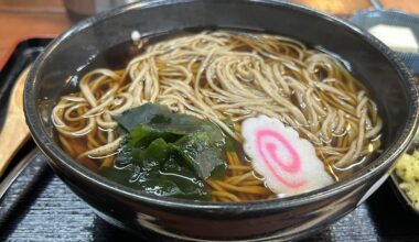 Seasonal soba - buckwheat noodles