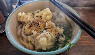 Chicken tempura udon - the ultimate breakfast/hangover cure