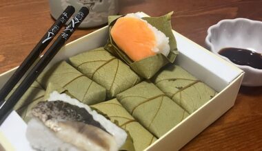 ever tried leaf-wrapped sushi?