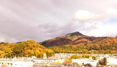 Mt. Hiei in her coat of autumn colors