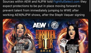 AEW/NJPW may try to cover their asses going forward.