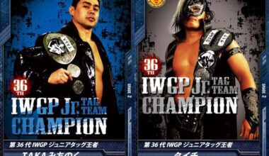 Team of the tourney thus far: former IWGP Junior Heavyweight Tag Team Champions(!), Taichi & Taka. Taka Michinoku's turning back the clock...