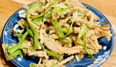 Battered, deep fried scallions
