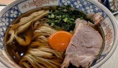Slow-cooked chicken broth ramen
