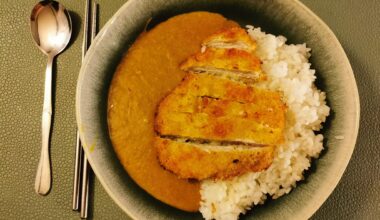 Home made tonkatsu curry