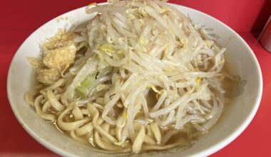 Best meal for $4.50 in Tokyo at Ramen Jiro Honten.
