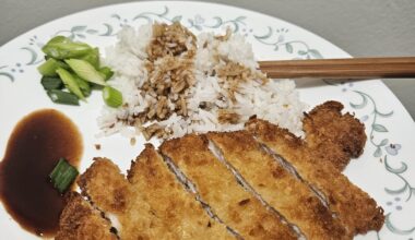 Made this tonkatsu
