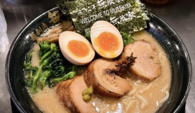 The bowls of noodles I’ve had around Tokyo the past few weeks (mostly tsukemen because they’re awesome!)