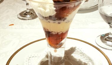 Parfaits at Shiseido Parlour, Ginza