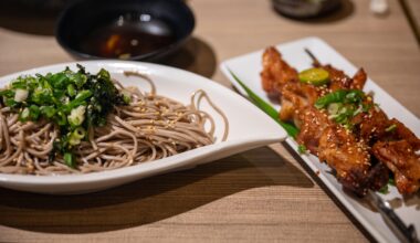 Simple Dinner - Soba and Yakitori