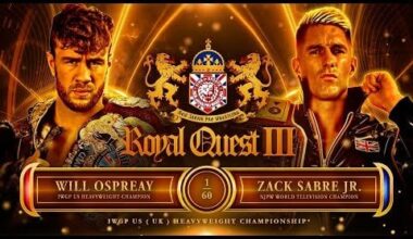 Will Ospreay vs Zack Sabre Jr.: IWGP United States Heavyweight Championship match, New Japan Pro Wrestling - NJPW Royal Quest III, October 14, 2023
