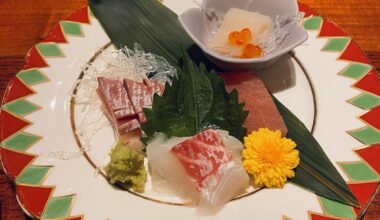Sashimi in Hirayu Onsen