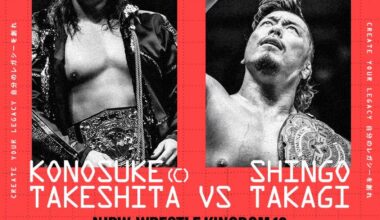 Wrestle Kingdom eve is always exciting. Not the greatest card this year, but an important one for establishing NJPW's future. Takagi/Takeshita is poised to steal the show... what match are you most looking forward to?