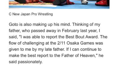 Japan’s greatest effort for boosting the nation’s birthrate is about to come from a Samurai Dad IWGP title win.