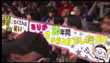 [12/17 Dragon Gate] Pure heel Tanahashi bullies poor Black Devil creature (Kono Mama Ichikawa) into retirement